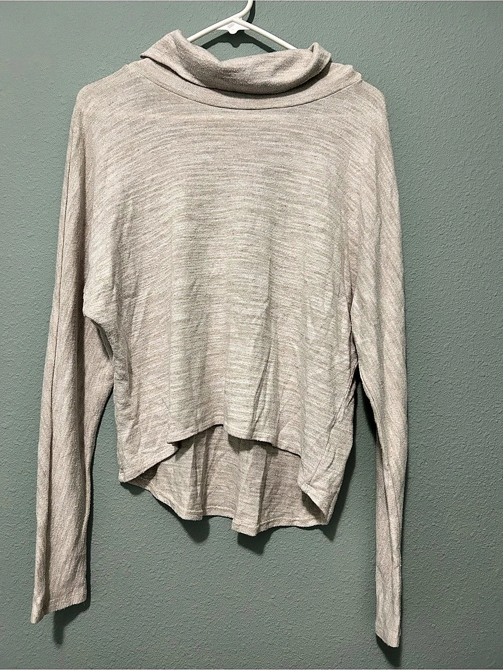 Michael Stars Gray Cowl Neck Tunic Top